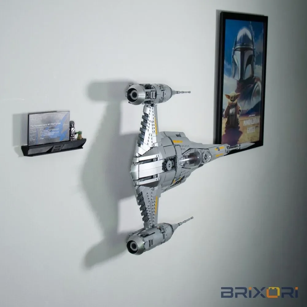 Adjustable Flush Wall Mount for LEGO UCS N-1 Starfighter - 75442